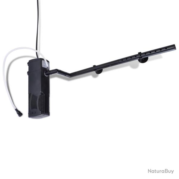 Pompe de filtration d'aquarium avec charbon actif 800 L/h