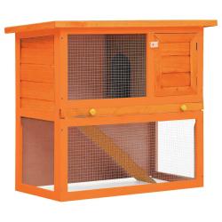 Clapier d'ext&eacute;rieur Enclos pour petits animaux 1 porte Bois