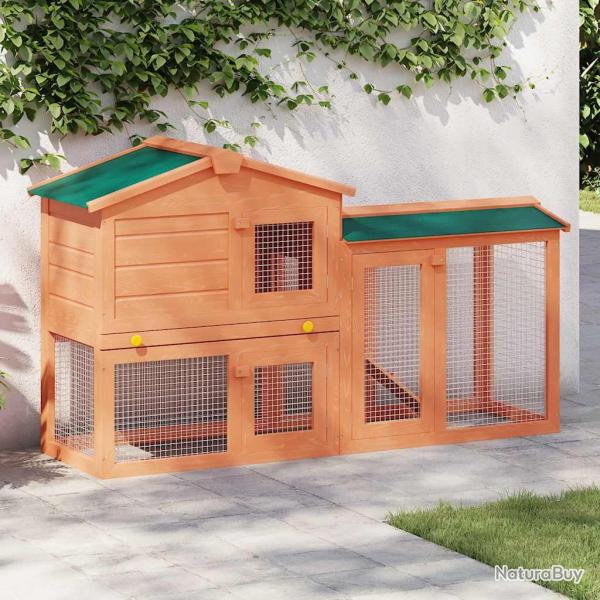Clapier large d'ext�rieur pour petits animaux de compagnie Bois