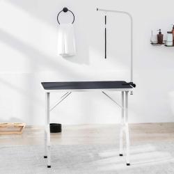 Table de toilettage ajustable pour chiens et chats, 1 potence