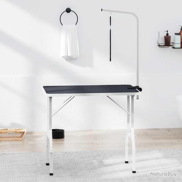 Table de toilettage ajustable pour chiens et chats, 1 potence