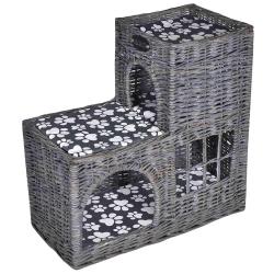 Arbre/maison/ch&acirc;teau &agrave; chat avec coussin Saule