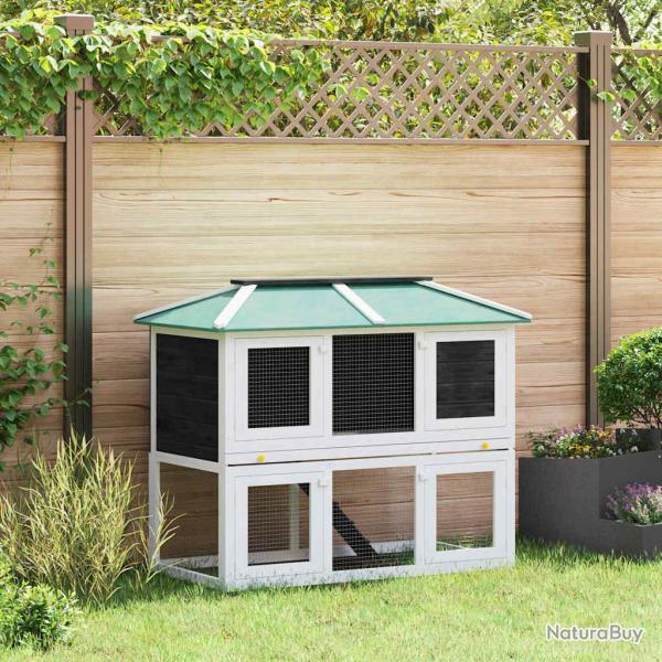 Cage double pour animaux Bois