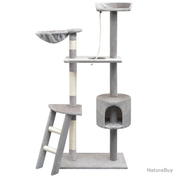 Arbre � chat avec griffoirs en sisal 150 cm Gris