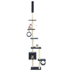 Arbre &agrave; chat avec griffoirs en sisal 260 cm Bleu fonc&eacute;