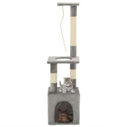 Arbre &agrave; chat avec griffoirs en sisal 109 cm Gris