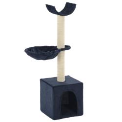 Arbre &agrave; chat avec griffoirs en sisal 105 cm Bleu