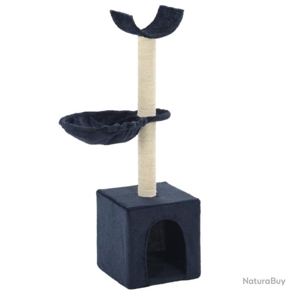 Arbre � chat avec griffoirs en sisal 105 cm Bleu
