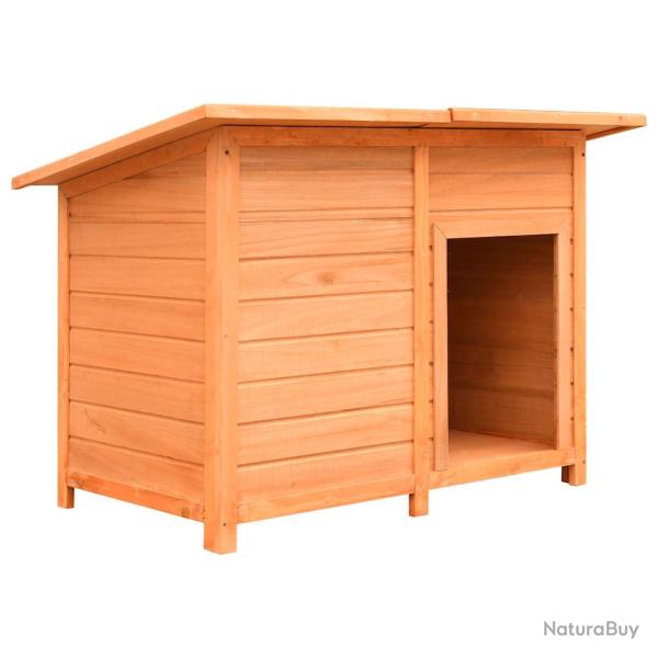 Niche pour chiens Bois de pin et de sapin solide 120x77x86 cm