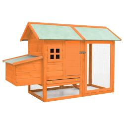 Poulailler Bois de pin massif et sapin 170x81x110 cm