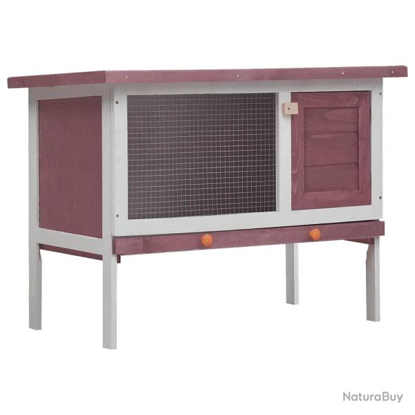 Clapier d'ext�rieur 1 niveau Marron Bois