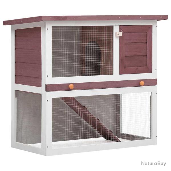 Clapier d'ext�rieur 1 porte Marron Bois