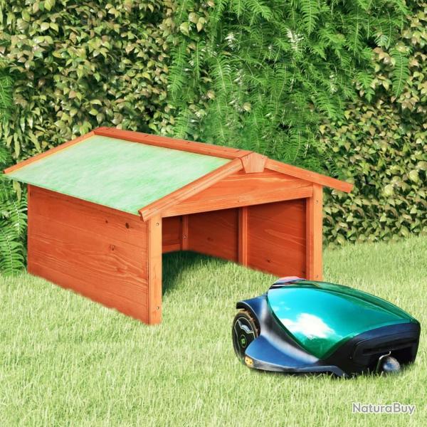 Garage de tondeuse � gazon 72x87x50 cm Bois de sapin solide