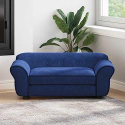 Canap&eacute; pour chien Bleu 72x45x30 cm Peluche