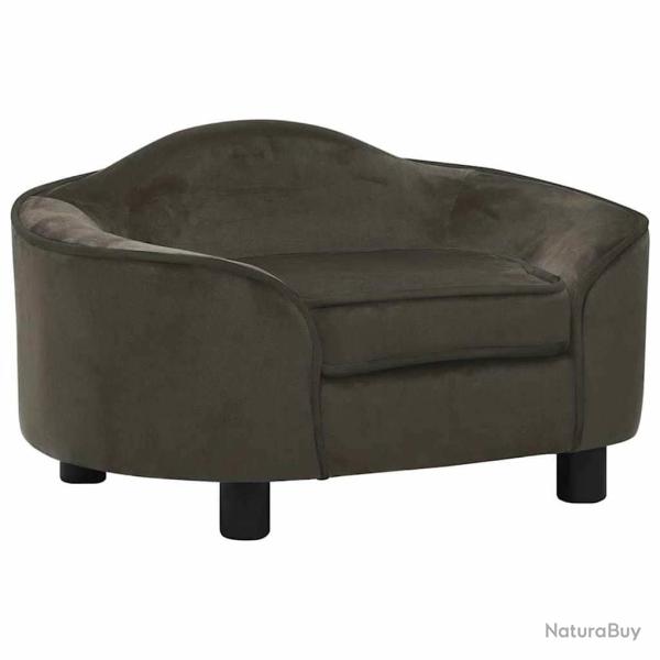 Canap� pour chien Gris fonc� 67x47x36 cm Peluche