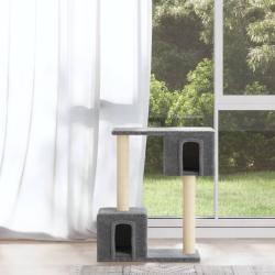 Arbre &agrave; chat avec griffoirs en sisal Gris clair 60 cm