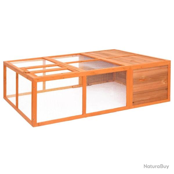 Cage pour animaux de  150x100x50 cm Bois de sapin massif