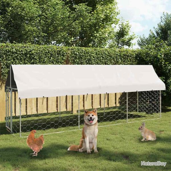 Chenil ext�rieur avec toit 400x100x150 cm