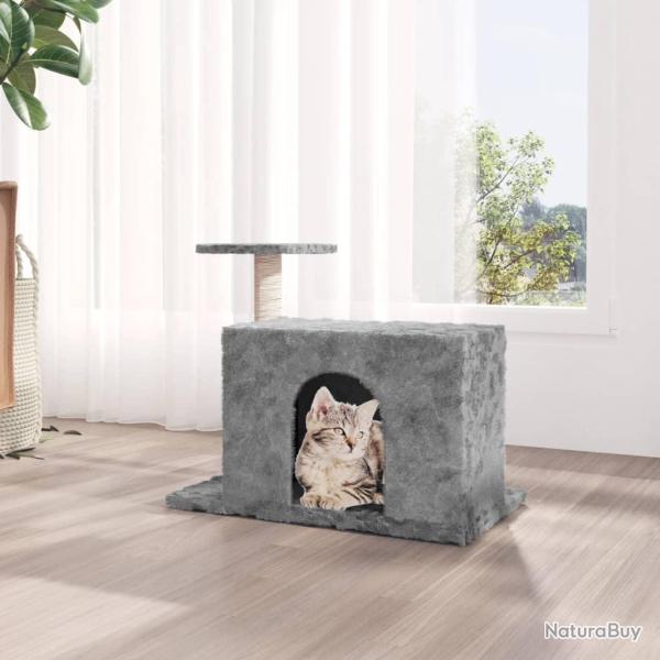 Arbre � chat avec griffoir en sisal Gris clair 51 cm