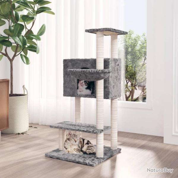 Arbre � chat avec griffoirs en sisal Gris clair 108,5 cm