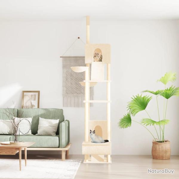 Arbre � chat du sol au plafond Cr�me 277-303 cm