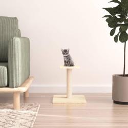Arbre &agrave; chat avec plate-forme cr&egrave;me 38 cm
