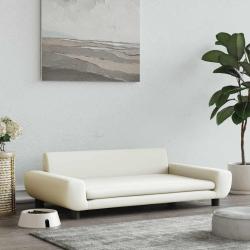 Lit pour chien cr&egrave;me 100x54x33 cm velours