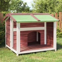 Chenil moka 96x87x80,5 cm bois de pin solide