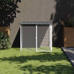 Poulailler avec toit anthracite 103x98x90 cm acier galvanis&eacute;