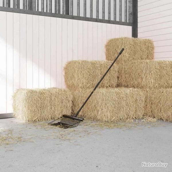 Poign�e de fourche, noire, en acier, pour le jardin, � 3,5 � 127,5 cm