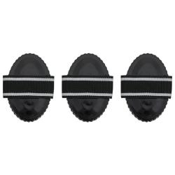 &Eacute;trilles 3 pcs noir acier