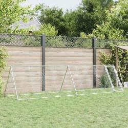 Cage pour poules argent&eacute; 400x105x91 cm acier galvanis&eacute;