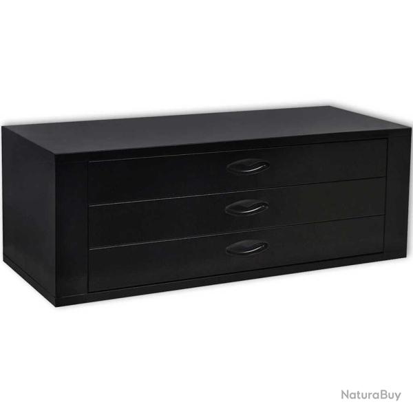 Coffre � outils m�tallique 3 tiroirs Noir