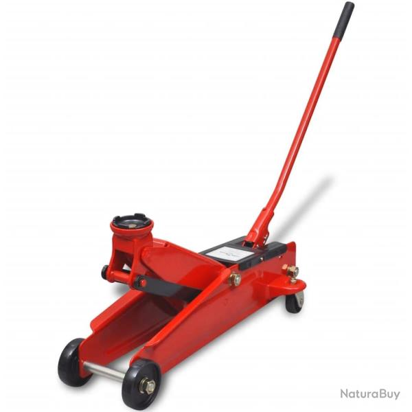 Cric de plancher hydraulique � profile bas 3 tonnes Rouge