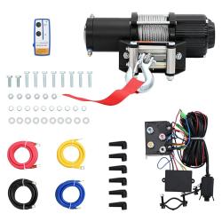 Treuil &eacute;lectrique 12 V 4500 lbs 2040 kg avec t&eacute;l&eacute;commande