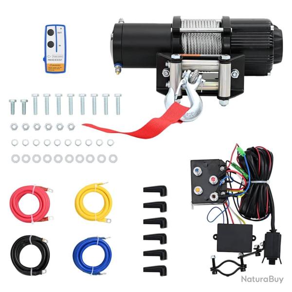 Treuil �lectrique 12 V 4500 lbs 2040 kg avec t�l�commande