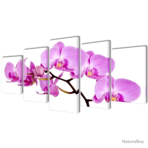 Set de toiles murales imprim�es Orchid�e 200 x 100 cm