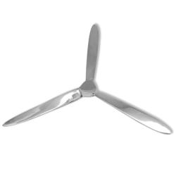 H&eacute;lice murale Aluminium Argent&eacute; 70 cm