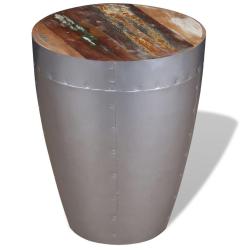 Tabouret aviateur Bois de r&eacute;cup&eacute;ration massif