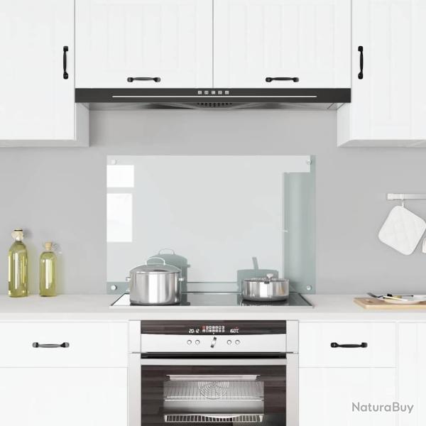 Dosseret de cuisine Transparent 90x60 cm Verre tremp�