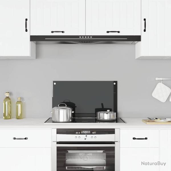Dosseret de cuisine Noir 70x40 cm Verre tremp�