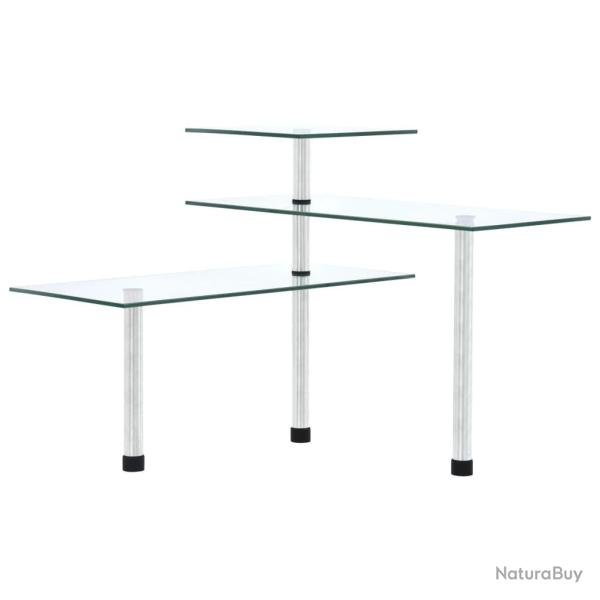�tag�re d'angle de cuisine � 3 niveaux Verre tremp�