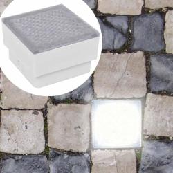 Lampes LED enterr&eacute;es 12 pcs 100x100x68 mm
