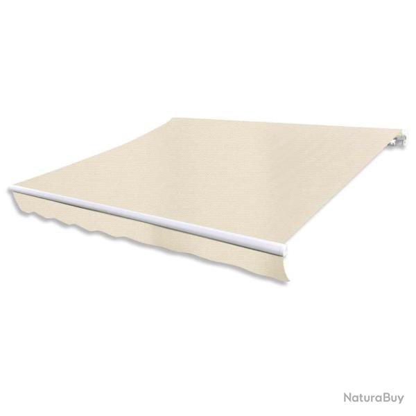 Auvent pliable motoris� 400 cm Cr�me
