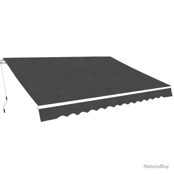 Auvent pliable manuel 450 cm Anthracite