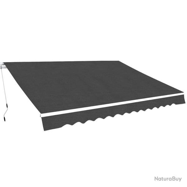 Auvent pliable manuel 500 cm Anthracite