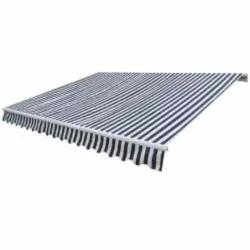 Auvent pliable motoris&eacute; 600 cm Bleu/blanc