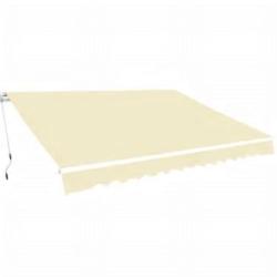 Auvent pliable manuel 600 cm Cr&egrave;me