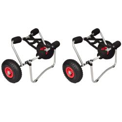 Chariots pour kayak 2 pcs Aluminium