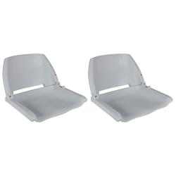 Si&egrave;ges de bateau lot de 2 Dossier pliable sans oreiller